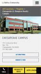 Mobile Screenshot of chesapeake.devry.edu