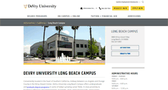 Desktop Screenshot of lb.devry.edu