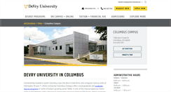 Desktop Screenshot of cols.devry.edu