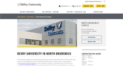 Desktop Screenshot of nj.devry.edu