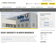 Tablet Screenshot of nj.devry.edu